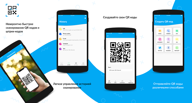 Мобильное приложение сканер QR и штрих-кодов